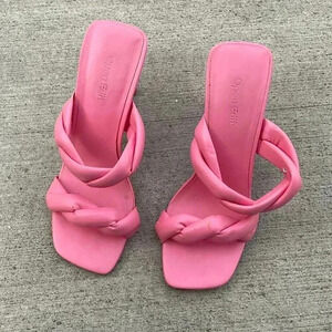 Open Edit Remmy Twist Sandals in Pink Size 6